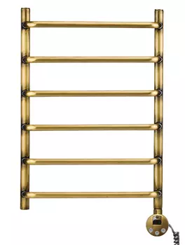 Полотенцесушитель электрический Domoterm Стефано 40x60 П6 400x600 АБР ER античная бронза