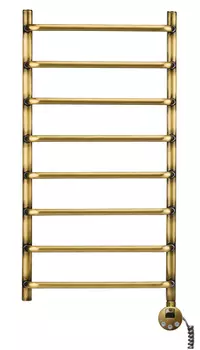 Полотенцесушитель электрический Domoterm Стефано 40x80 П8 400x800 АБР ER античная бронза