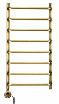 Полотенцесушитель электрический Domoterm Стефано 40x80 П8 400x800 АБР EL античная бронза