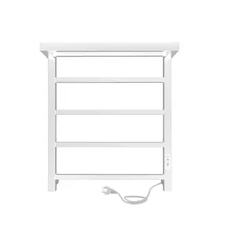 Полотенцесушитель электрический Indigo Forma 50x60 LEF60-50WMRt с полкой, белый матовый