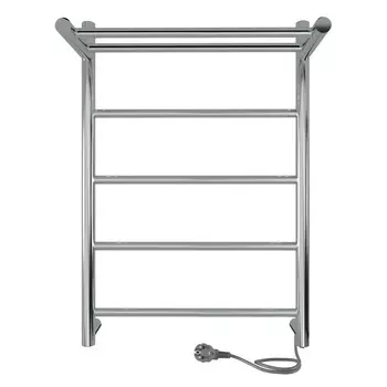 Полотенцесушитель электрический Indigo LINE 40x60 LСLE60-40PR с полкой, серебристый