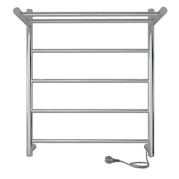 Полотенцесушитель электрический Indigo LINE 50x60 LСLE60-50PR с полкой, серебристый