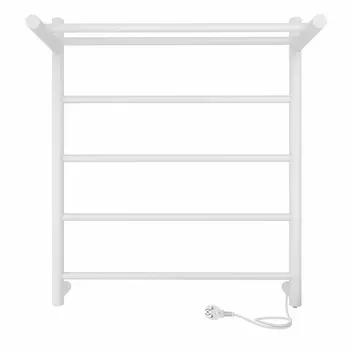 Полотенцесушитель электрический Indigo LINE 50x60 LСLE60-50WMPR с полкой, белый матовый