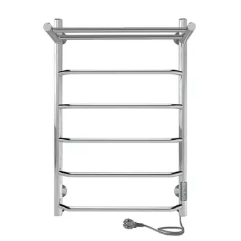 Полотенцесушитель электрический Indigo Roof Lux 80х50 LCRLE80-50PRt серебристый