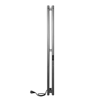 Полотенцесушитель электрический Indigo Style 120х10 LSE120-10GFMRt графитовый металлический