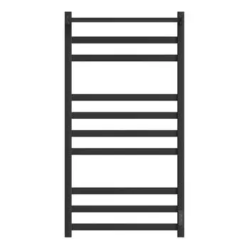 Полотенцесушитель электрический Point Меркурий 100x53 PN83850PB с полкой, черный