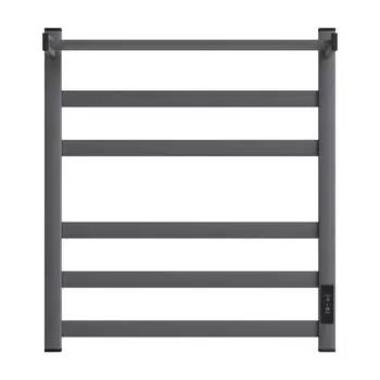 Полотенцесушитель электрический Point Меркурий 60x53 PN83856PGR с полкой, графит