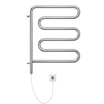 Полотенцесушитель электрический Terminus Электро 25 Ш-обр 450х570 поворотный хром