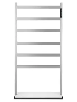 Полотенцесушитель электрический WONZON & WOGHAND ESSEN WW-A406-BR 96x48 брашированный никель