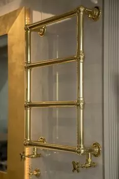 Полотенцесушитель Boheme Imperiale 75x50 719 водяной, золото