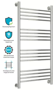 Полотенцесушитель Сунержа Богема + с защитой от блуждающих токов прямой 100х50, хром