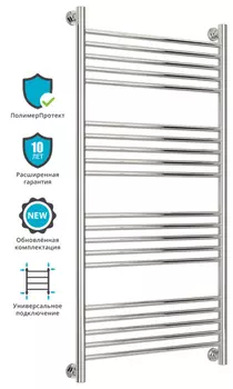 Полотенцесушитель Сунержа Богема + с защитой от блуждающих токов прямой 120х60, хром