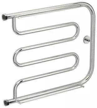 Полотенцесушитель Сунержа Лира 50x65 с защитой от блуждающих токов с 2 полками, хром