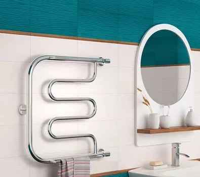 Полотенцесушитель Сунержа Лира 60x60 с 2 полками, хром