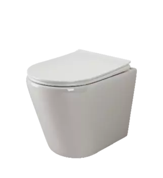 Унитаз-соло приставной Ceramica Nova HighLight CN1812 с сиденьем микролифт, белый