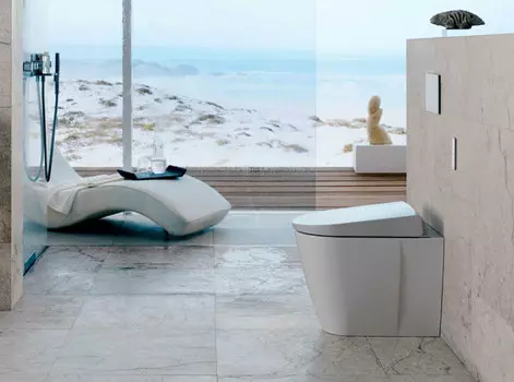 Приставной унитаз Geberit AquaClean 146.175.11.1 с крышкой