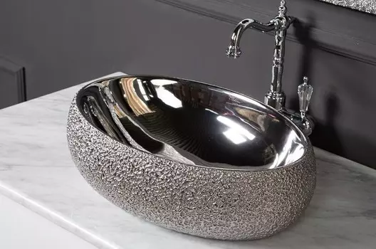 Раковина Armadi Art NeoArt 861 48х34 серебро