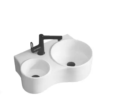 Раковина двойная подвесная Ceruttispa Double NAPOLI 61 см СT9706 белая