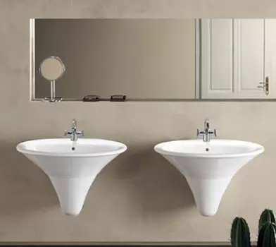 Раковина Hatria SCULTURE YR3701 77х58.5 без пьедестала, белая