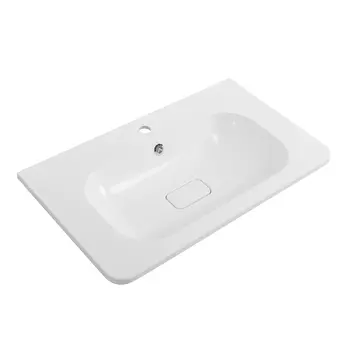Раковина из искусственного мрамора Cezares Relax 80 см CZR-800/480-LV-MR-NV белая матовая