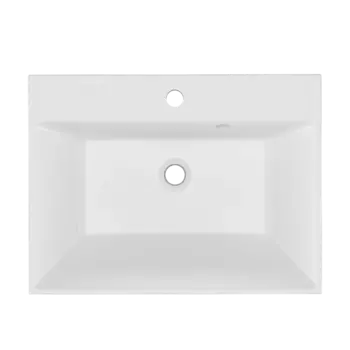 Раковина из литьевого мрамора Paola Alba 600 60 см белая глянцевая