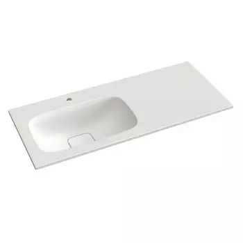 Раковина из литьевого мрамора Taliente Barselona 120 см ФР-00006480 L белая