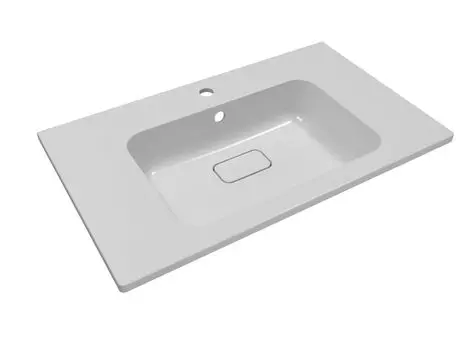 Раковина из литьевого мрамора Uperwood Lagoon 80 см 35480000003 белая