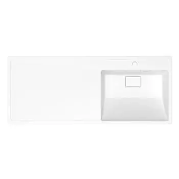 Раковина из литьевого мрамора Uperwood Magenta 110 см 2490000011 белая глянцевая