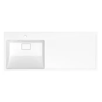 Раковина из литьевого мрамора Uperwood Magenta 110 см 2490000012 белая глянцевая