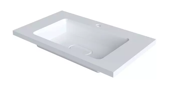 Раковина из литьевого мрамора Uperwood Modul 80 см 2911020340 белая