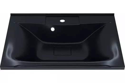 Раковина из литьевого мрамора Uperwood UPD Elen 64 см 291120418 черная металл