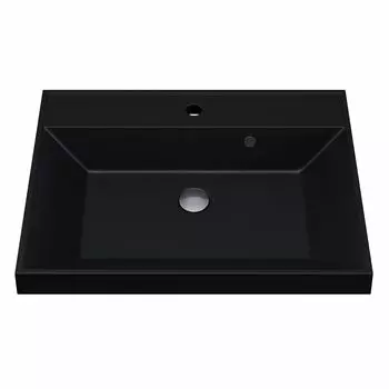 Раковина кварцевая Uperwood UPD Classic Quartz 60 см 291030012 черная матовая, космос