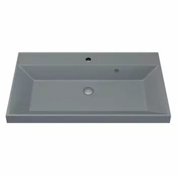 Раковина кварцевая Uperwood UPD Classic Quartz 80 см 291030025 серая матовая, платина