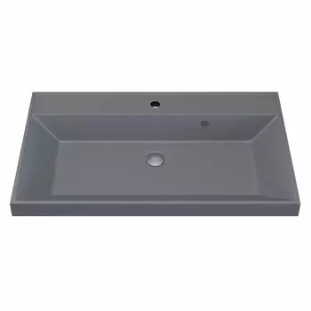 Раковина кварцевая Uperwood UPD Classic Quartz 80 см 291030007 серая матовая, бетон