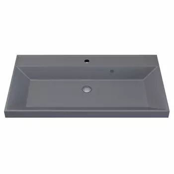 Раковина кварцевая Uperwood UPD Classic Quartz 90 см 291030010 серая матовая, бетон