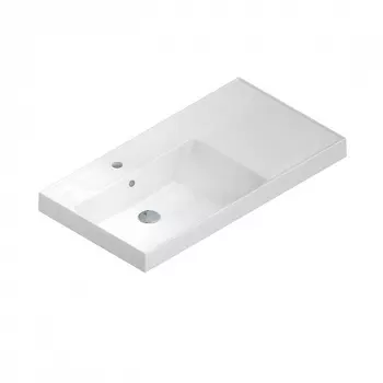 Раковина La Fenice CU.NN.90L 90х48 чаша слева, белый