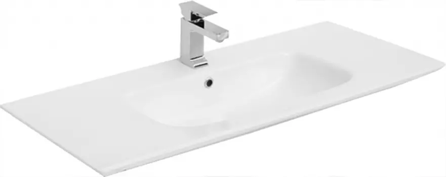 Раковина мебельная Aquanet Sanovit Sharp 105 см 14105-KL белая