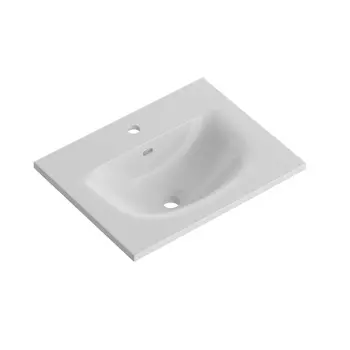 Раковина мебельная BelBagno 50 см BB-8099-3-50 белая глянцевая