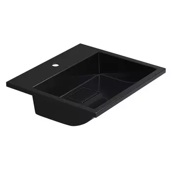 Раковина мебельная Uperwood Barsa 50 см 3939193460 черная глянцевая