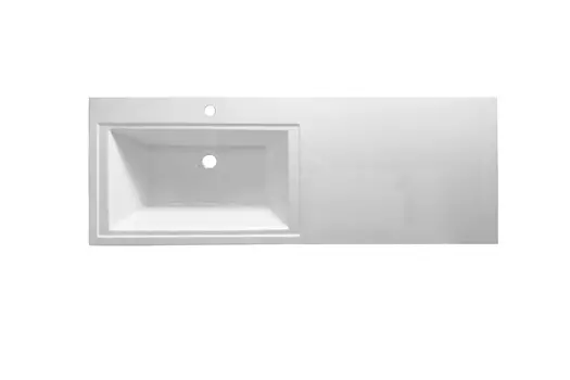 Раковина на стиральную машину Эстет Даллас 130 ФР-00014931 левая, silk белая