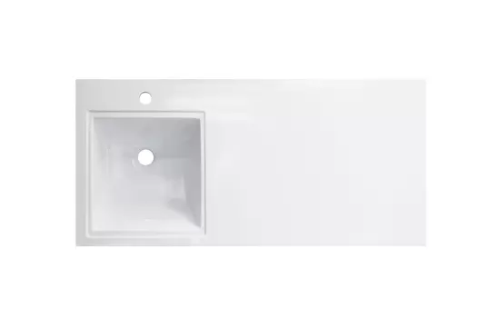 Раковина на стиральную машину Эстет Даллас 100 ФР-00014928 левая, silk белая