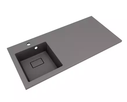 Раковина над стиральной машиной Florentina Аванти 100 см 10.310.0L100.307 левая, серый шёлк