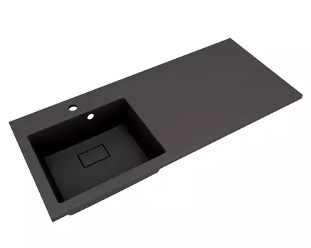 Раковина над стиральной машиной Florentina Аванти 110 см 10.310.0L110.302 левая, антрацит