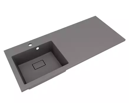 Раковина над стиральной машиной Florentina Аванти 110 см 10.310.0L110.307 левая, серый шёлк