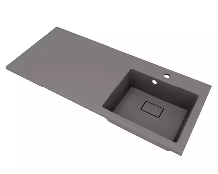 Раковина над стиральной машиной Florentina Аванти 110 см 10.310.0R110.307 правая, серый шёлк