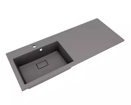 Раковина над стиральной машиной Florentina Аванти 120 см 10.310.0L120.307 левая, серый шёлк