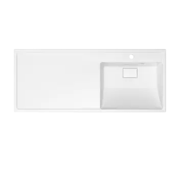 Раковина над стиральной машиной Paola Magenta 1100 R 110 см белая глянцевая