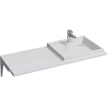 Раковина над стиральной машиной СанТа Юпитер 120х50 900125 правая без кронштейнов, белая