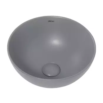 Раковина накладная Abber Bequem 32 см AC2106MG серая матовая