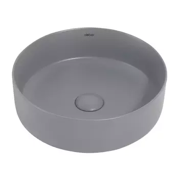 Раковина накладная Abber Bequem 36 см AC2108MG серая матовая